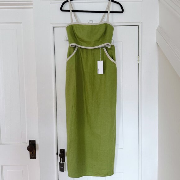 Reformation Cream and Green Skirt Set - Picture 2 of 10